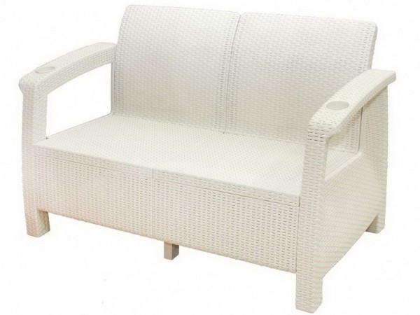 Двухместный диван Yalta Sofa Seаt белый купить в Нижнем Тагиле