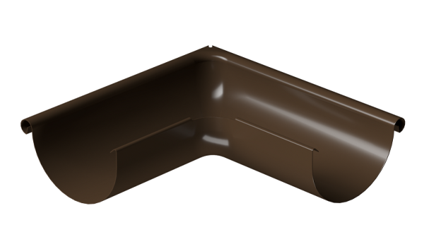 Угол внешний 90° D125 Döcke STAL PREMIUM Каштан, (RAL 8017) купить в Нижнем Тагиле