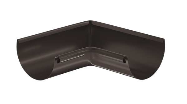 Водосток Aquasistem, система 125x90 - Угол желоба, внутренний 90° RR 32 Тёмно-Коричневый купить в Нижнем Тагиле