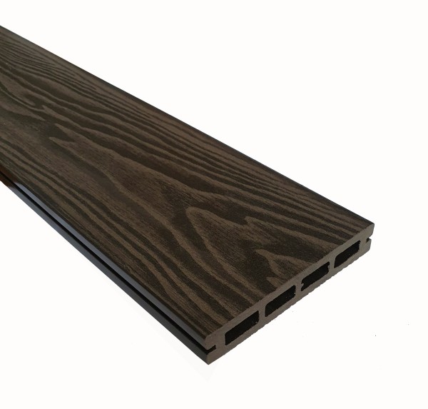 Террасная доска из ДПК Terrapol Смарт 3D Пустотелая с пазом Венге Соренто купить в Нижнем Тагиле