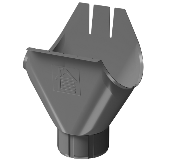 Воронка желоба D125 Döcke STAL PREMIUM Графит, (RAL 7024) купить в Нижнем Тагиле