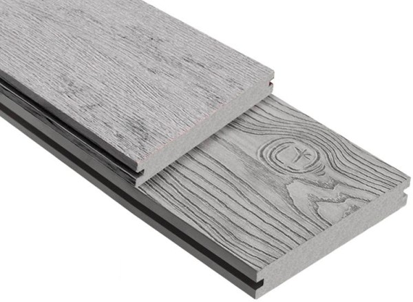 Террасная доска ДПК Outdoor 3D полнотелая STORM/OCEAN GREY серая микс купить в Нижнем Тагиле