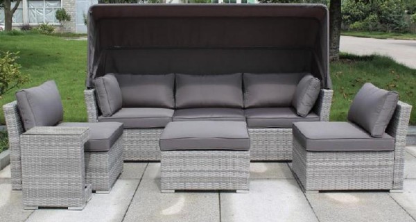 Диван-Трансформер AFINA плетеный из иск. ротанга AFM-320G Grey купить в Нижнем Тагиле