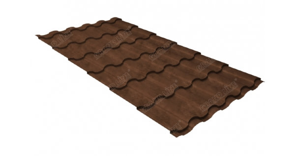 Металлочерепица кредо 0,45 Safari Twincolor Brown купить в Нижнем Тагиле