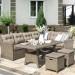 Комплект мебели AFINA плетеной из иск. ротанга AFM-307B Beige купить в Нижнем Тагиле