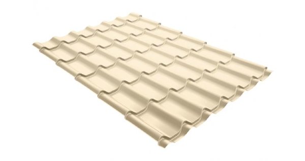Металлочерепица классик 0,5 Satin RAL 1015 светлая слоновая кость купить в Нижнем Тагиле