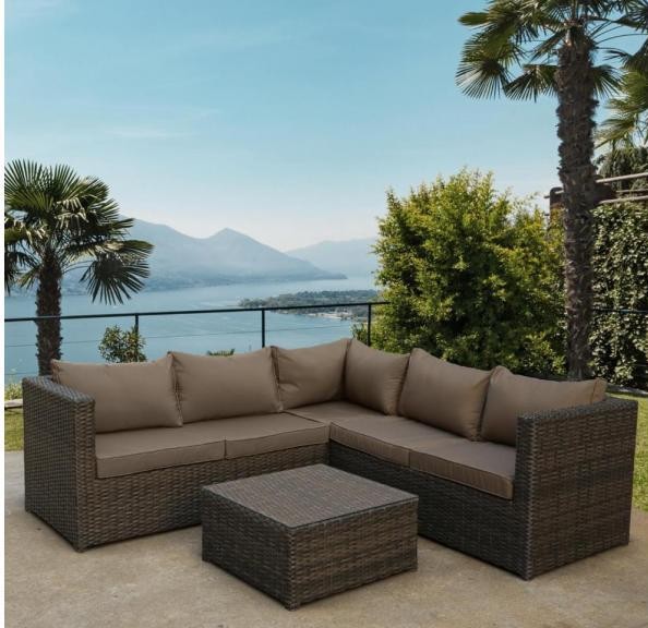 Комплект мебели AFINA плетеной из иск. ротанга YR825A Brown/Beige купить в Нижнем Тагиле