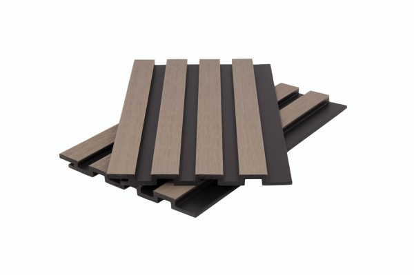 Стеновая панель брусковая двухцветная co-extrusion, snow mix купить в Нижнем Тагиле