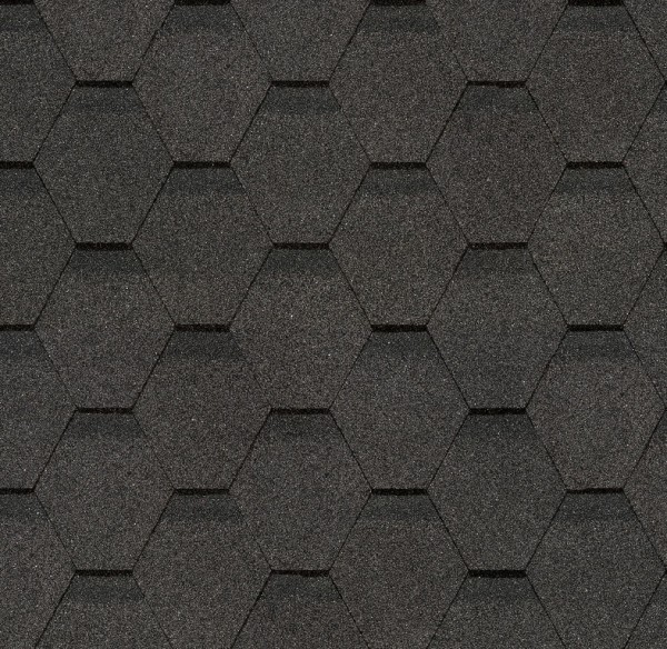 Гибкая черепица Docke, коллекция Шестигранник Серый купить в Нижнем Тагиле