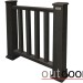 Ограждение из ДПК Outdoor Классик 3D STORM чёрный купить в Нижнем Тагиле