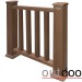 Ограждение из ДПК Outdoor Классик 3D STORM коричневый микс купить в Нижнем Тагиле