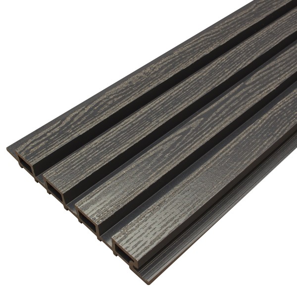 Фасадная доска из ДПК Faynag Wood Рейка Мокрый Асфальт купить в Нижнем Тагиле