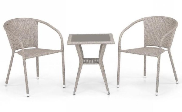 Комплект плетеной мебели AFINA из иск. ротанга T25C/Y137C-W85 Latte 2Pcs купить в Нижнем Тагиле