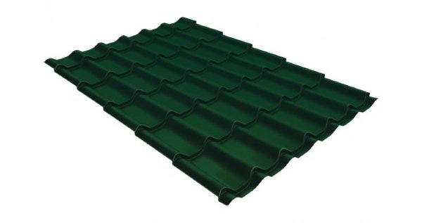 Металлочерепица классик 0,5 Satin RAL 6005 зеленый мох купить в Нижнем Тагиле