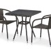 Комплект плетеной мебели AFINA из иск. ротанга T282BNT/Y137C-W53 Brown 2Pcs купить в Нижнем Тагиле