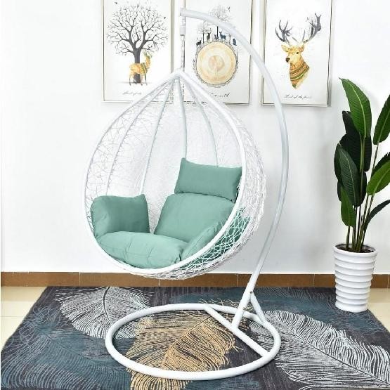 Кресло Подвесное из искусственного ротанга AFM-168A-L White/Green купить в Нижнем Тагиле