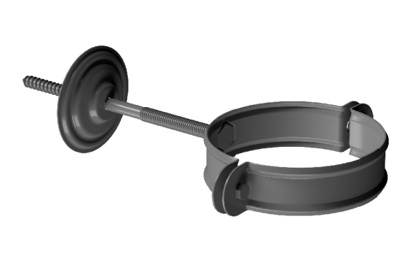 Хомут трубы D90 Döcke STAL PREMIUM Графит, (RAL 7024) купить в Нижнем Тагиле