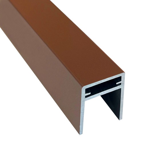 П-профиль Алюминиевый EasyDecking 35x25 Коричневый купить в Нижнем Тагиле