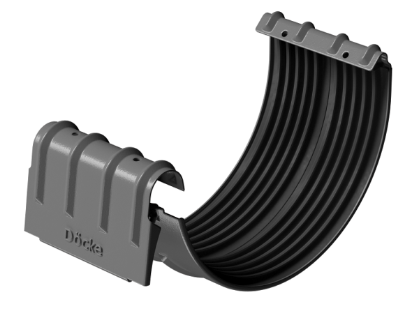 Соединитель желобов D125 Döcke STAL PREMIUM Графит, (RAL 7024) купить в Нижнем Тагиле