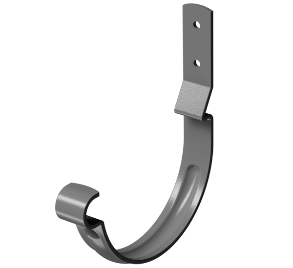 Карнизный крюк короткий (гнутый) D125 Döcke STAL PREMIUM Графит, (RAL 7024) купить в Нижнем Тагиле