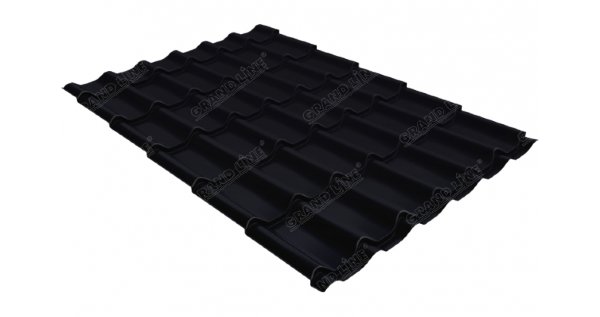 Металлочерепица классик 0,45 Drap RAL 9005 черный купить в Нижнем Тагиле