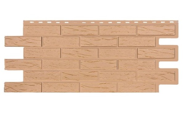 Фасадная панель T-Siding Кирпич Саман Эко Крем купить в Нижнем Тагиле