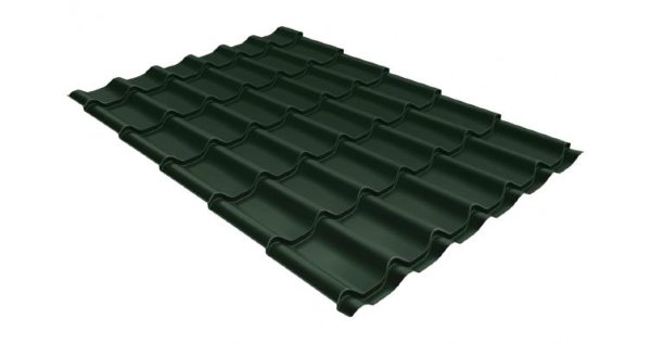 Металлочерепица классик 0,5 Satin RR 11 темно-зеленый купить в Нижнем Тагиле